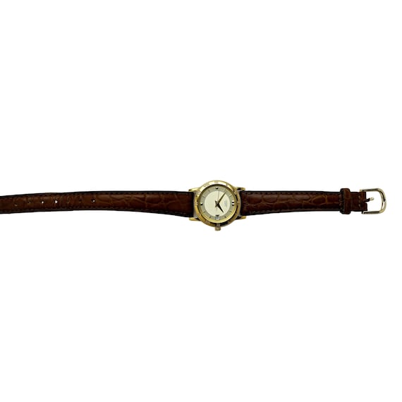Citizen Ladies Vintage Gold Plated Wrist Watch Silver Dial  display picture 3