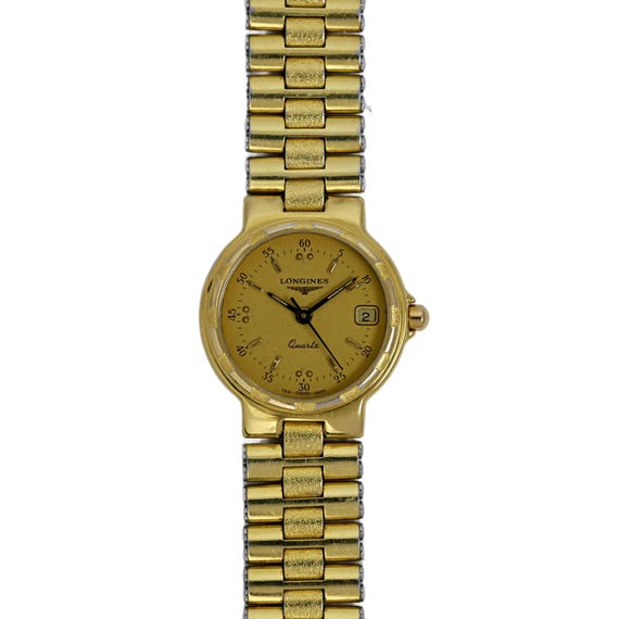 Longines Conquest Gold Plated Ladies Dress Wrist Watch 23mm - Etsy