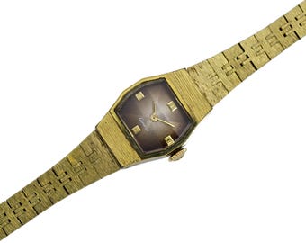 Venice Murano Glass 18k Gold Plated Vintage Quartz Ladies