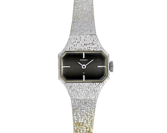 Vtg SEIKO Ladies Watch 1520-3339 Manual Wind Analog Silver  display picture 3
