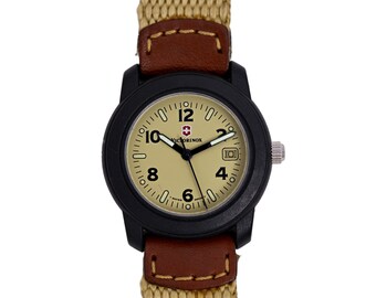 Victorinox Swiss Army Watch Women Brown Black 30mm Swiss Made Original Strap 50m Etsy Canada