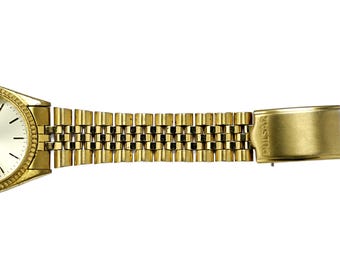 pan50fl　の貢です。 Pulsar by Seiko Quartz Vintage 1990s Jubilee Gold Plated