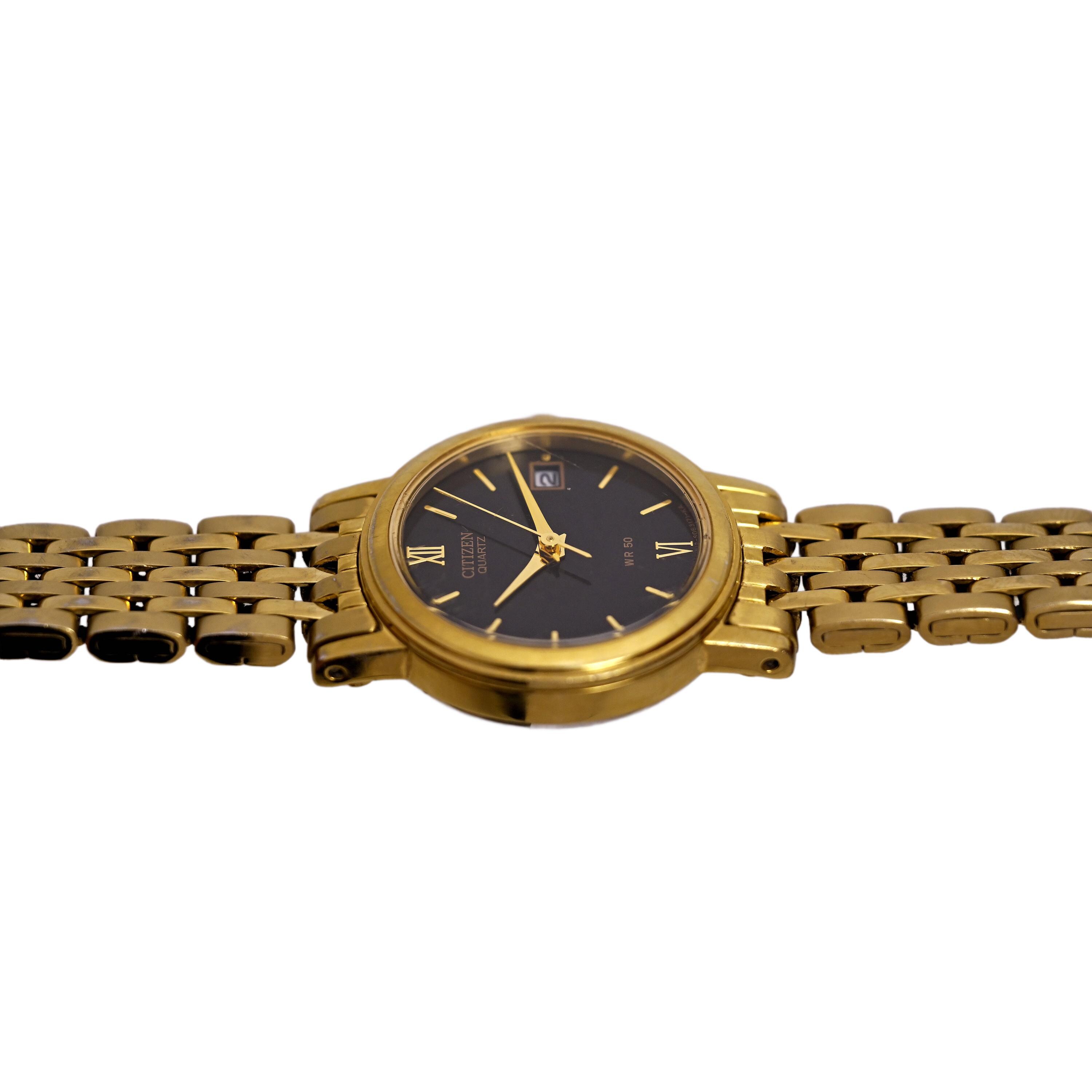 Citizen Ladies Gold 36mm Dial Watch! New Citizen Quartz Gold Dial Ladies Watch EQ2002-91P - Walmart.com main image 4