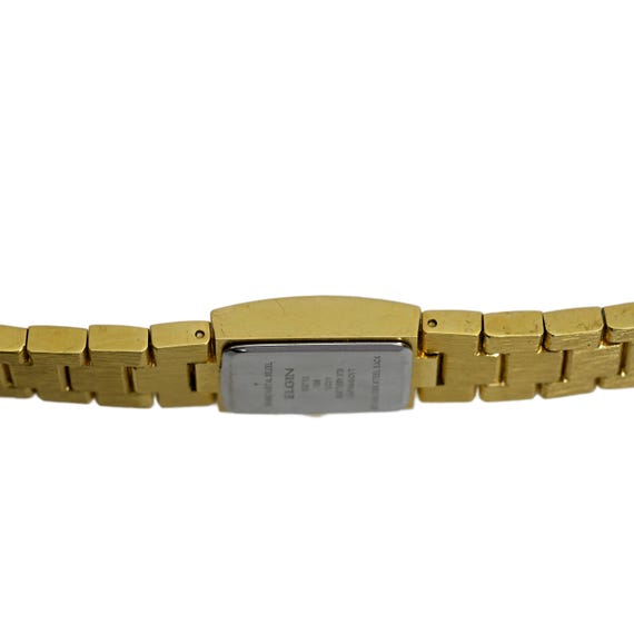 Elgin Ladies Bangle Gold Plated Crystal Bezel Wrist Watch  display picture 3