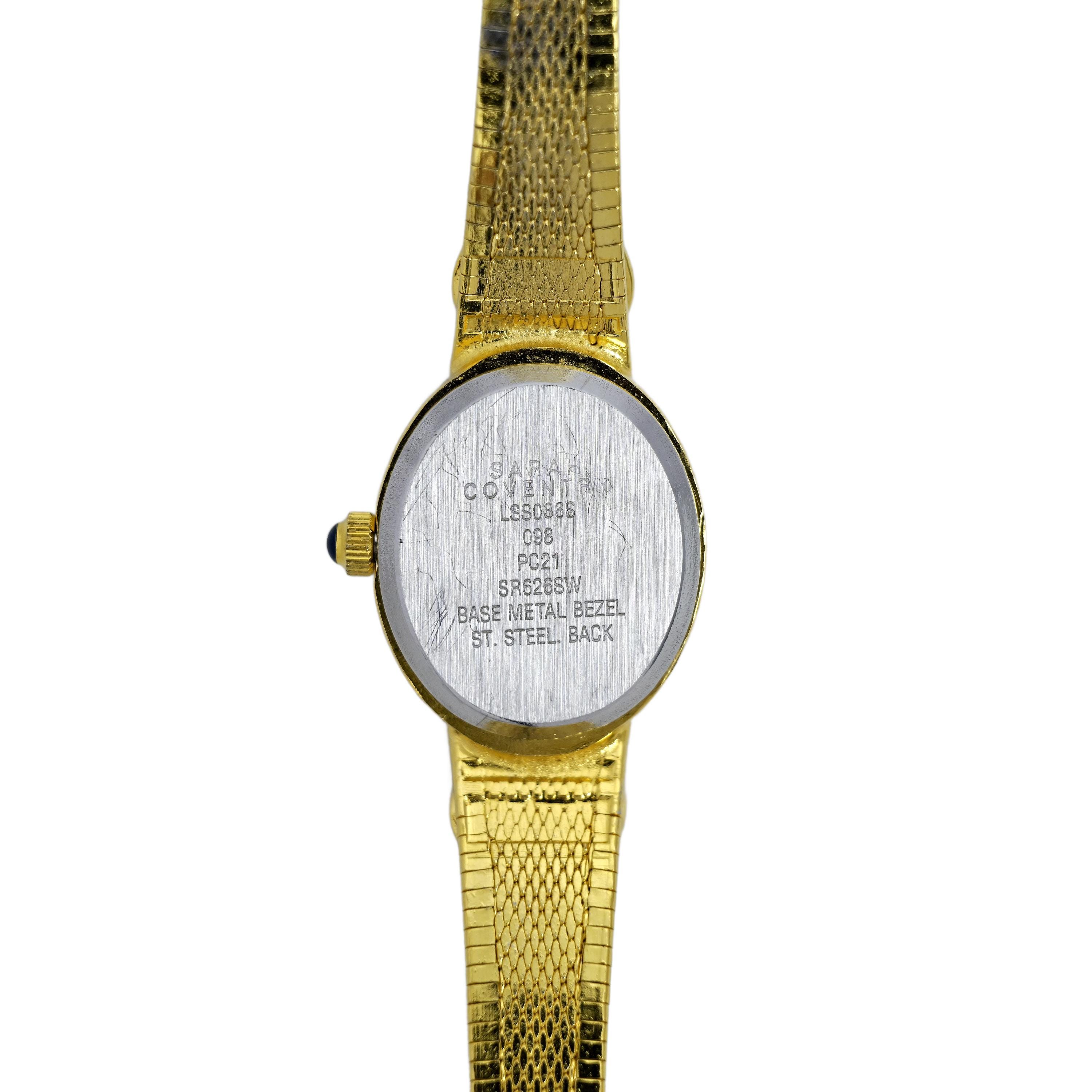 vintage Sarah Coventry women quartz wrist watch stainless steel back Base Bezel Sarah Coventry Quartz Womens Petite Watch No. LSC020 New  main image 3