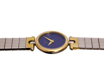 Christian Dior Vintage Two Tone Ladies Swiss Made Blue Starry