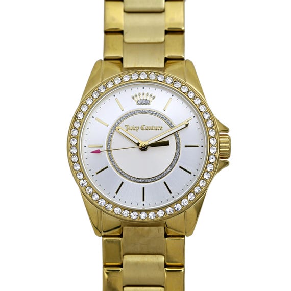 Juicy Couture Ladies Gold Plated Diamond Bezel Wrist Watch 36mm - Etsy