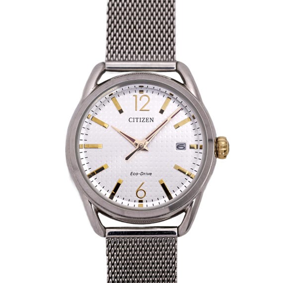 Citizen eco drive silver hotsell