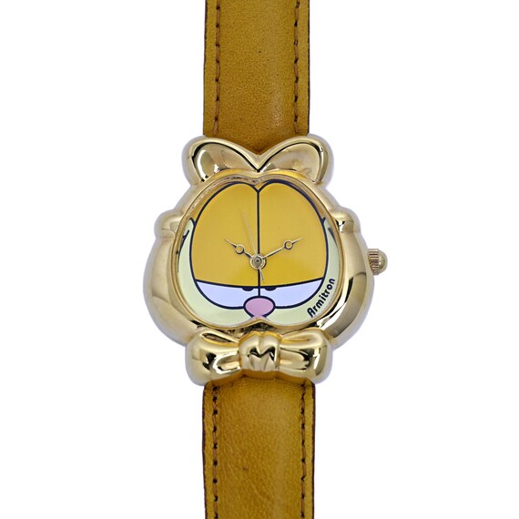 Armitron Garfield Uhr Vergoldet Quartz Vintage Etsy