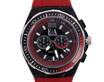 EA Orologio Moda Italia Relógio Fashion Vermelho 44 mm
