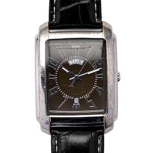 Kenneth Cole Men's Tank Brown Dial Wrist Watch Stainless Steel 36x48mm
