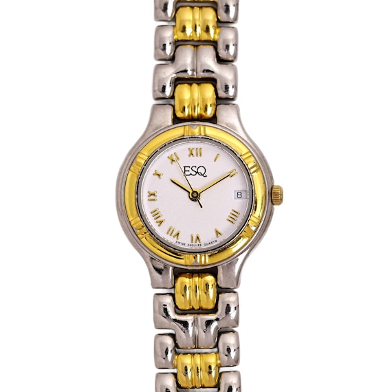 ESQ Movado Contessa Two Tone Steel MOP Dial Quartz Ladies  Ladies ESQ Two-toned Watch display picture 1