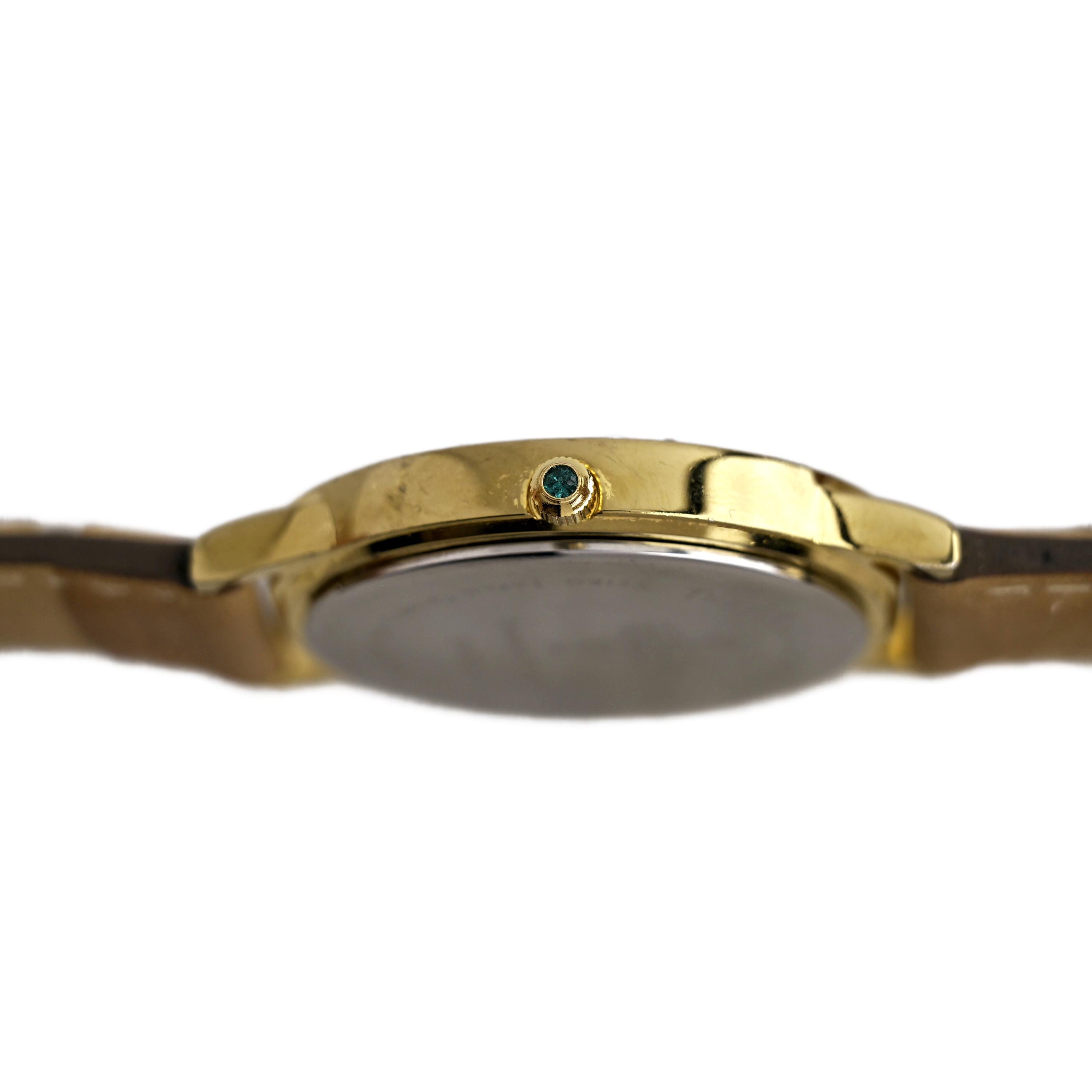 JBK Gold-Tone Women’s Dress Watch with Black Leather Strap Needs Battery Jbk Watch - Etsy main image 2