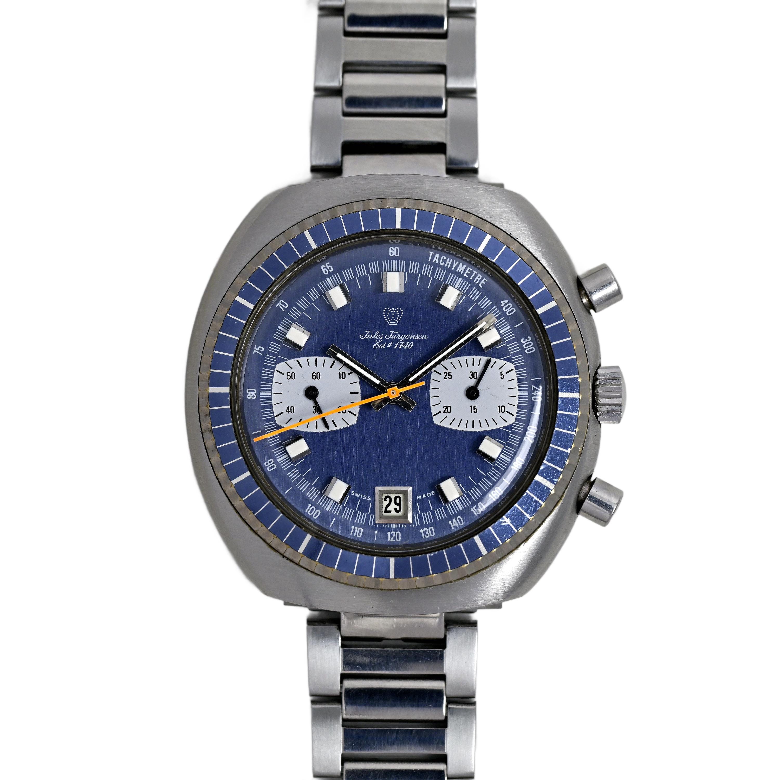 Jules Jurgensen Swiss Chronograph Men's Vintage 1970's Watch