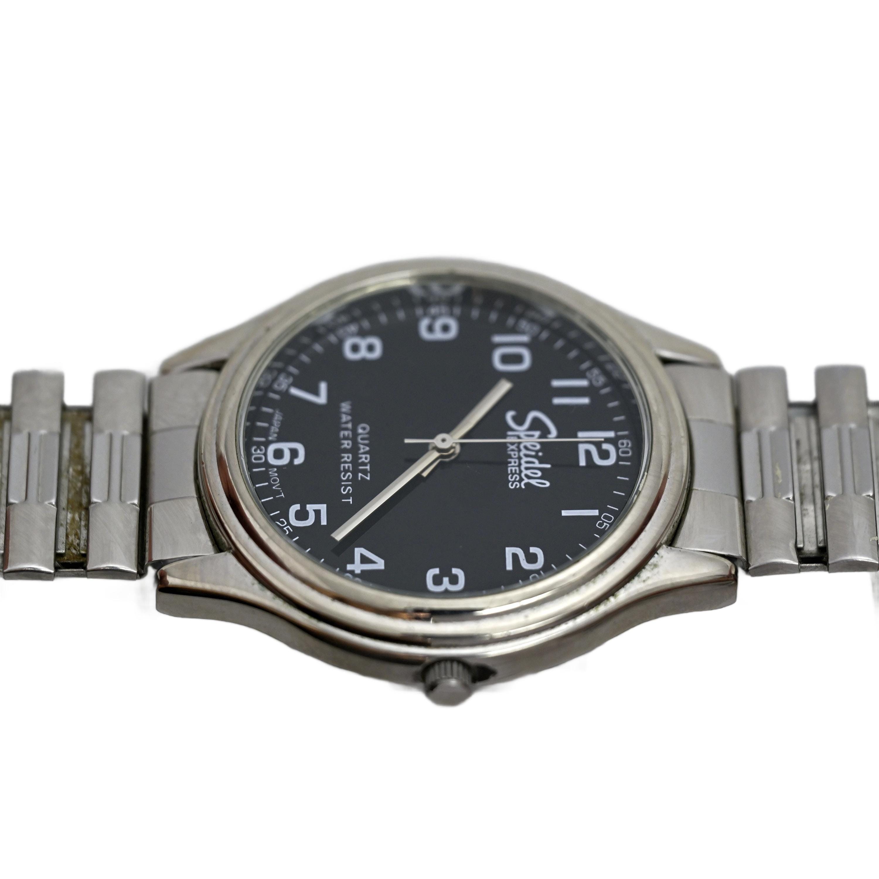 【ビンテージ】Chamntal Thomass Paris 38 Speidel Black Dial Vintage 1990s Men's Quartz Wrist Watch
