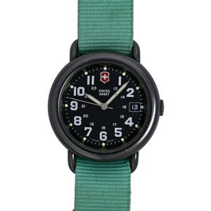 Swiss Army Cavalry Black PVD Coating Vintage Men&#39;s 90&#39;s Wrist Watch Swiss Made