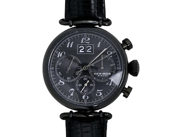 NWT Akribos XXIV Extremis Chronograph Quartz Black Dial Men\'s Watch Akribos XXIV Men main image 3