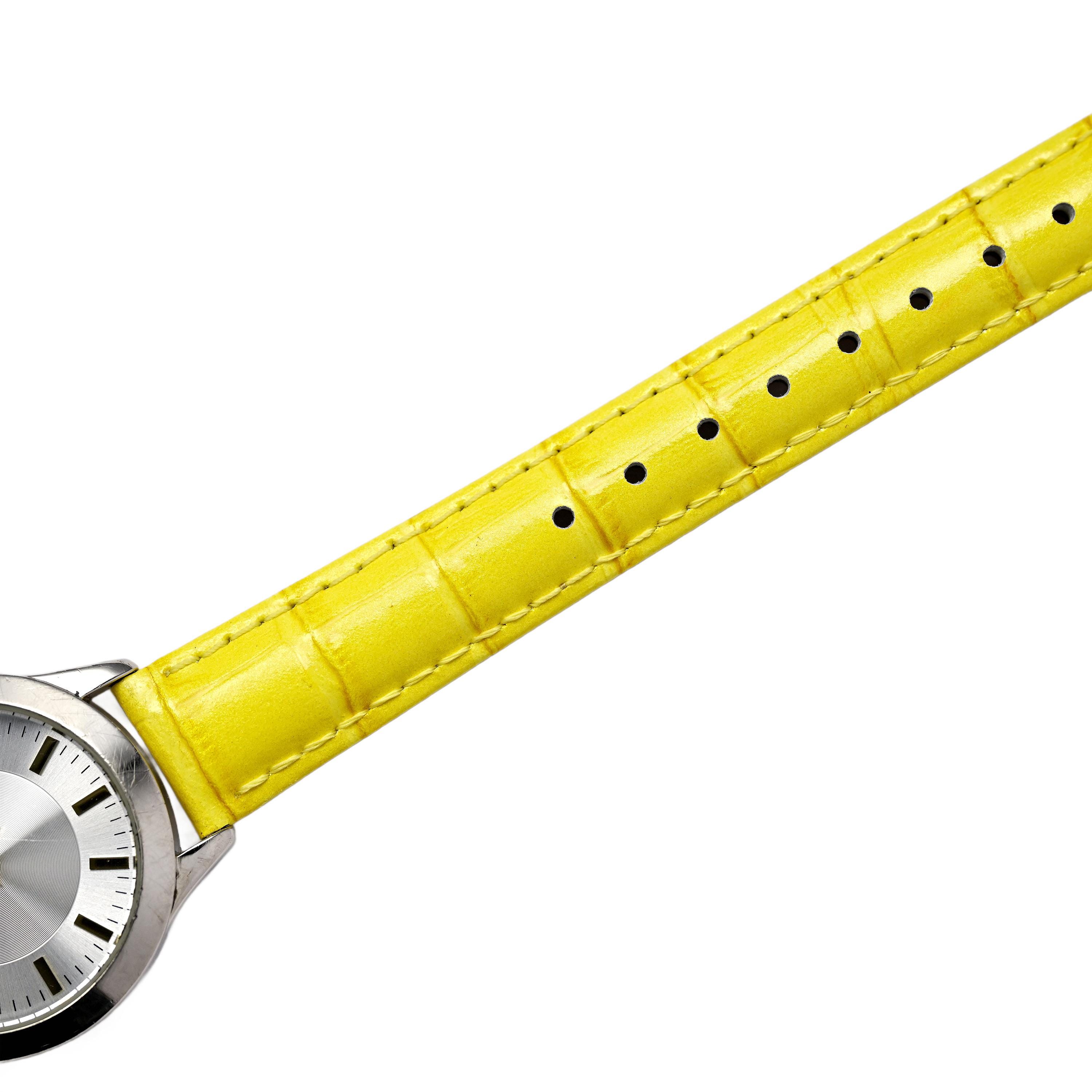 Anne Klein White/Yellow Lux.Watch Anne Klein, Yellow and Silver Tone, White Dial, Womens  main image 4