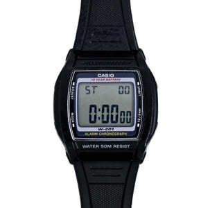 Casio Retro Unisex Black Resin Case LCD Preowned