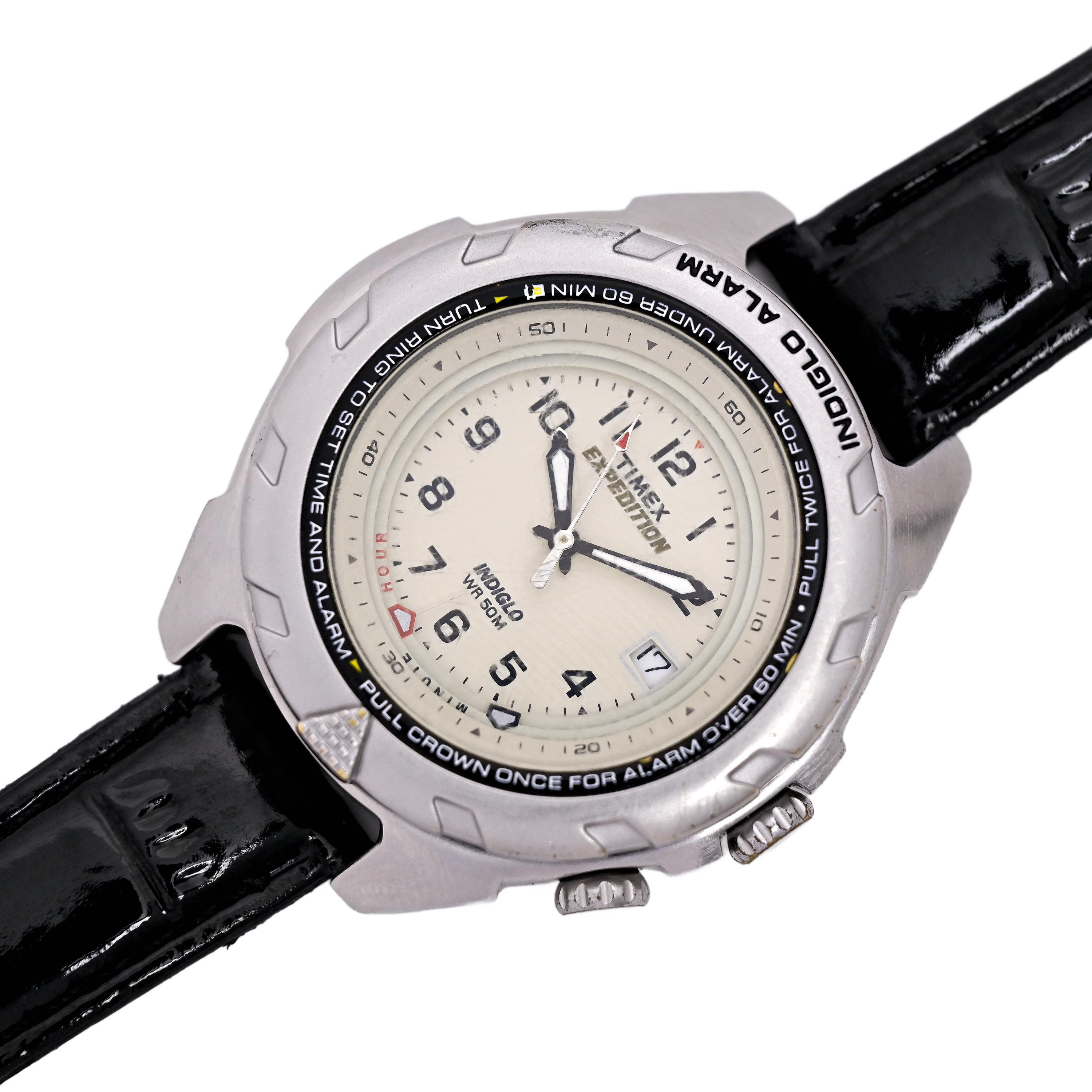 Timex Expedition Indiglo Easy Set Alarm Watch T43391 Etsy