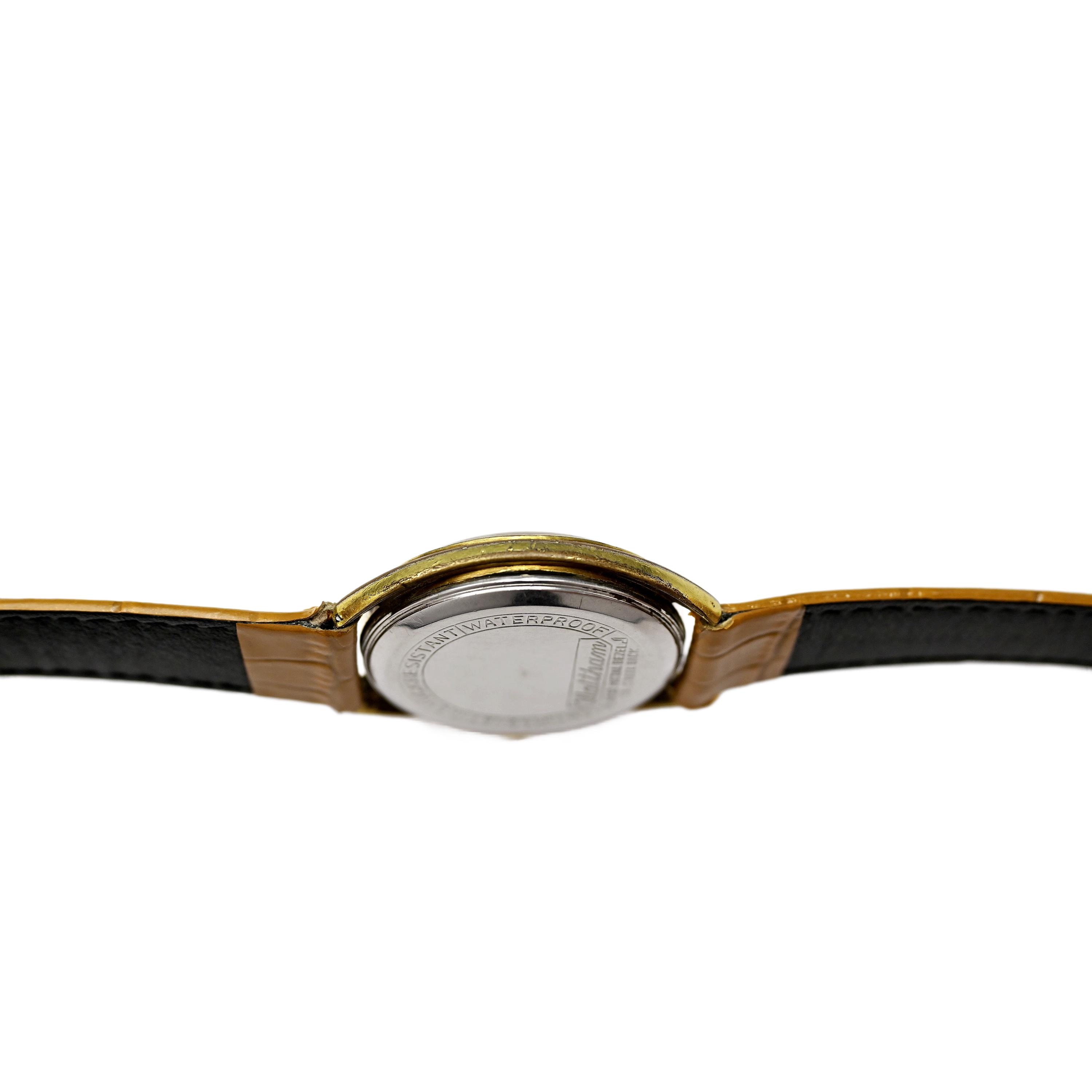Waltham Vintage 17 Jewels Shock Resistant 1970's Watch Sunburst