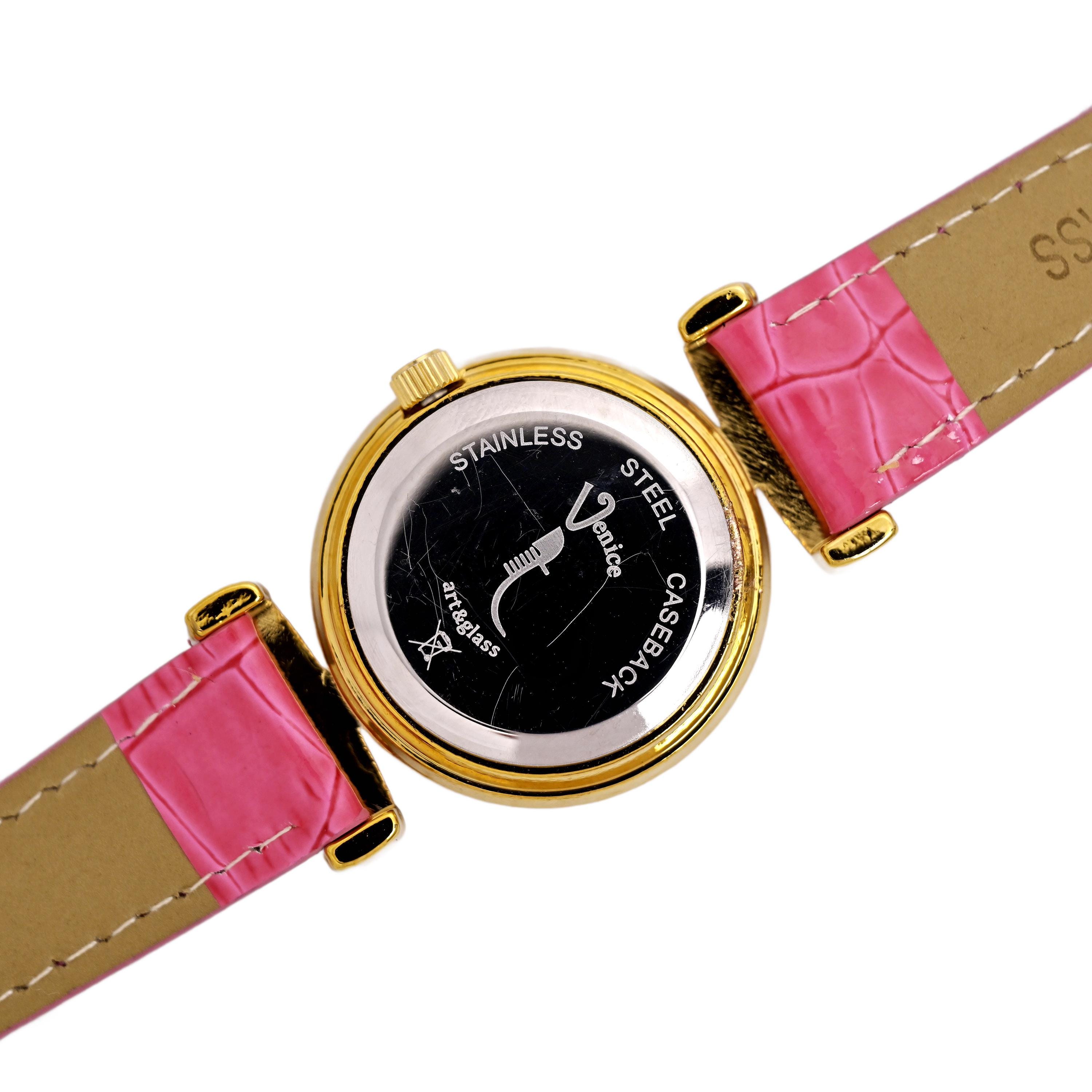 時計 Venice glass 18KT gold plated Accessories | Vintage Watch Venice Murano Glass 18k Gold