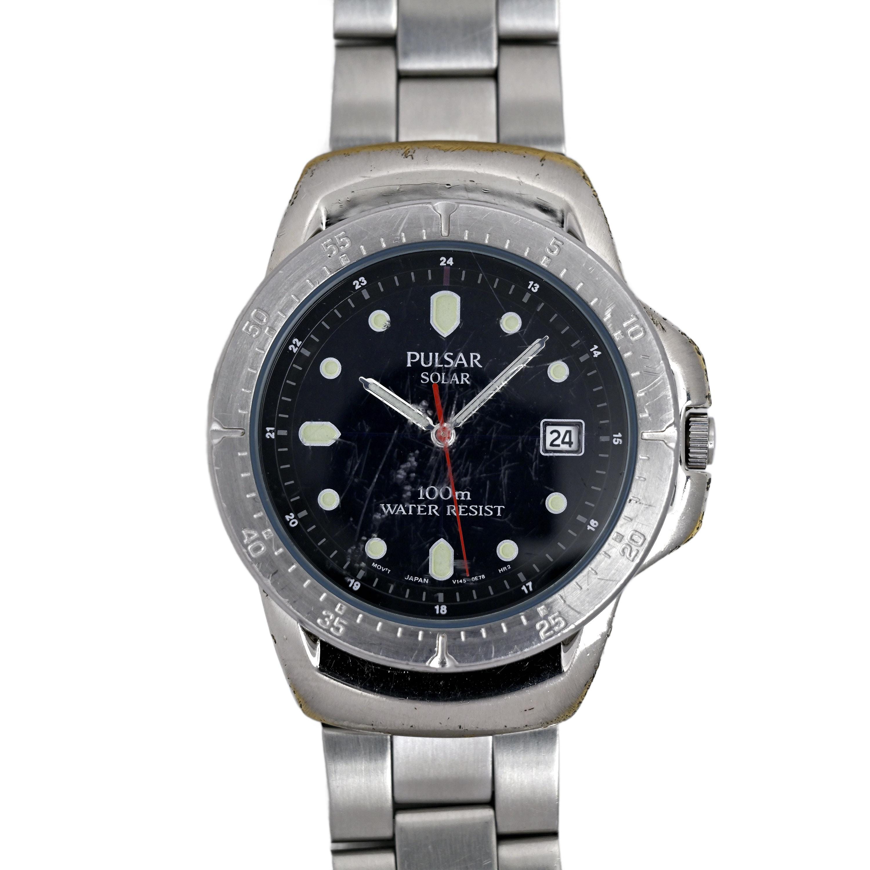 時計 SEIKO SOLAR V145-0CB0 MENS QUARTZ Auth SEIKO Prospex Solar Diver's 200M Men's Wristwatch Blue