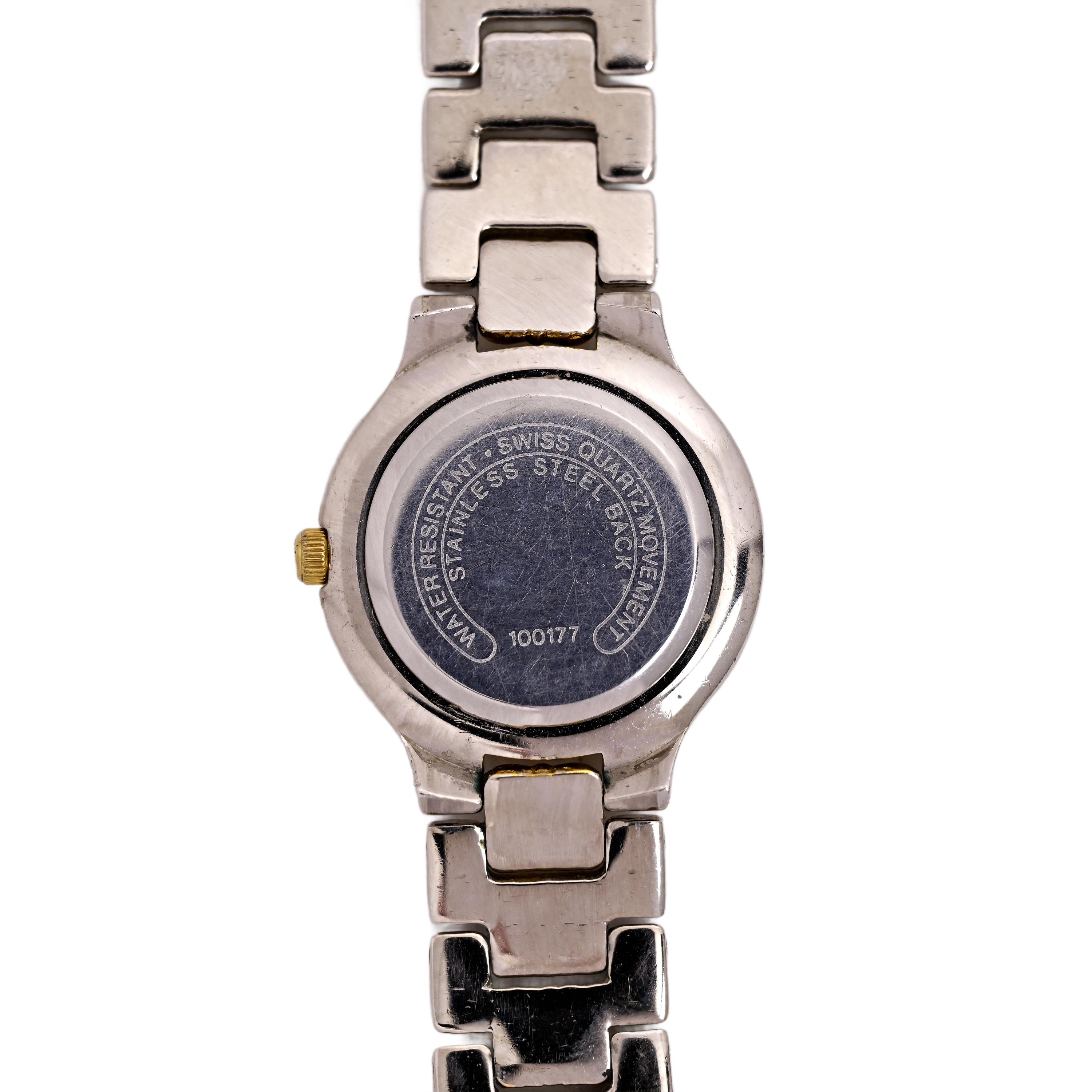 ESQ Movado Vintage Stainless Steel Two Tone Watch 100625 - Etsy display picture 3