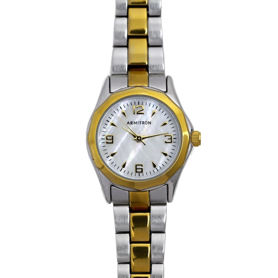 Armitron Ladies Wrist Watch Two Tone Mother of Pearl Dial  display picture 1