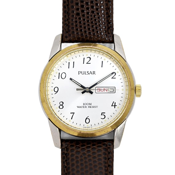 Pulsar two tone mens watch deals