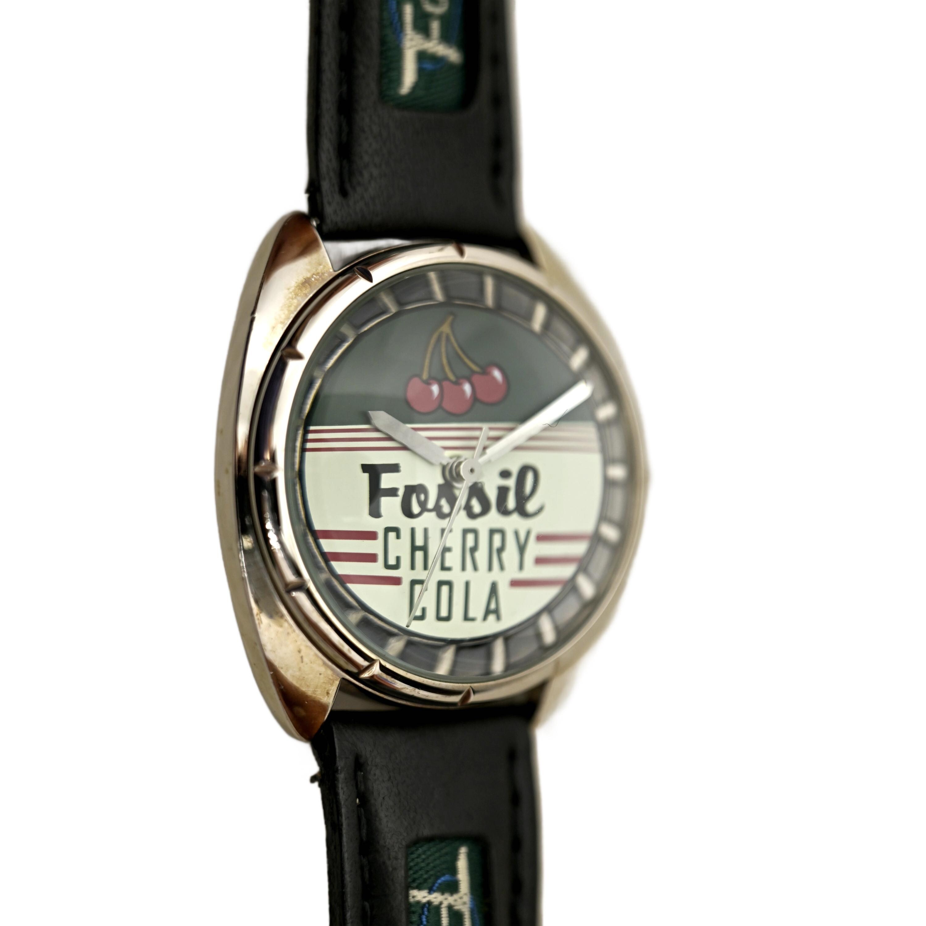 Fossil Cherry Cola Watch Vintage 1990s MINT RARE Classic Style JR
