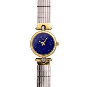 Christian Dior Vintage Two Tone Ladies Swiss Made Blue Starry Night Dial