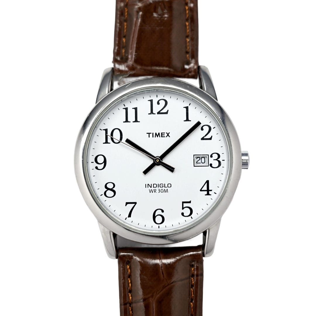 Timex Indiglo Timex Damenuhr Alt Timex Weißes Zifferblatt Indiglo