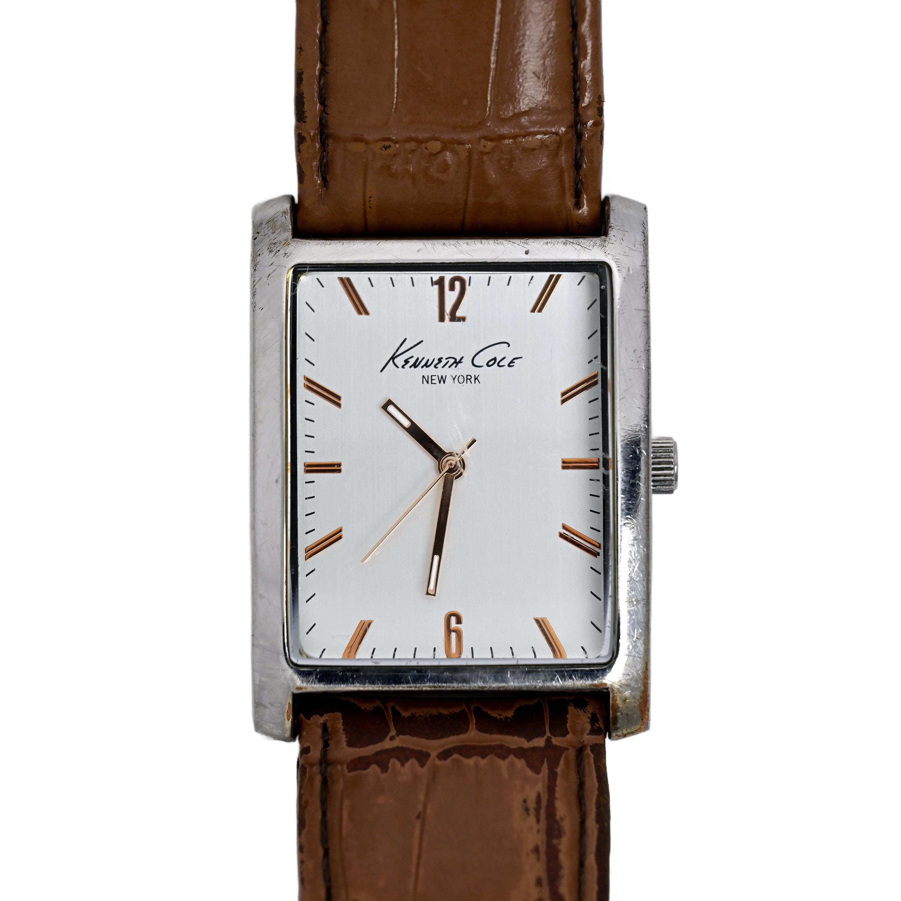 Kenneth Cole New York Men's Tank Wrist Watch KCW1001 A126-13 31mm