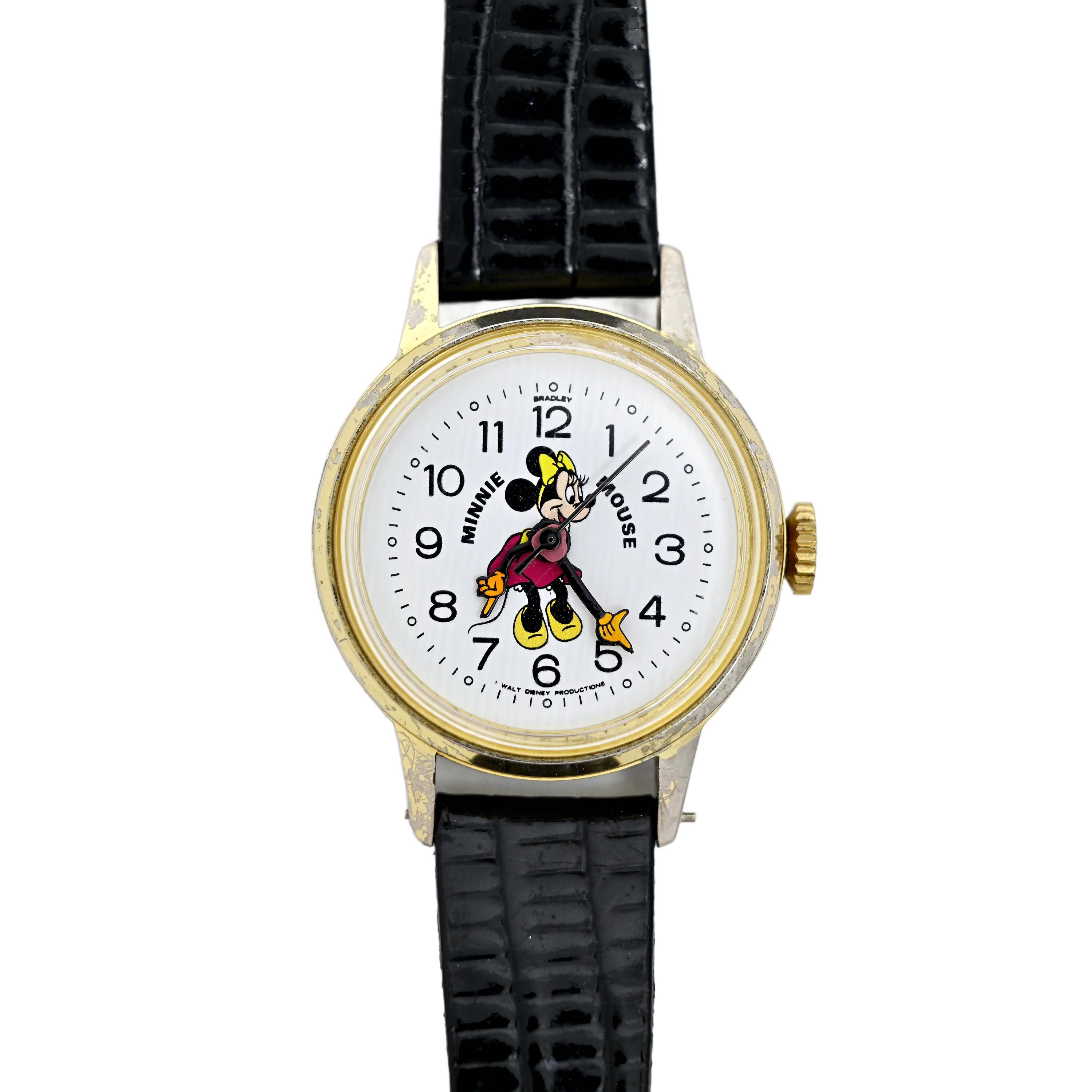 Vintage 1970s Disney Bradley Minnie Mouse Watch | Swiss 