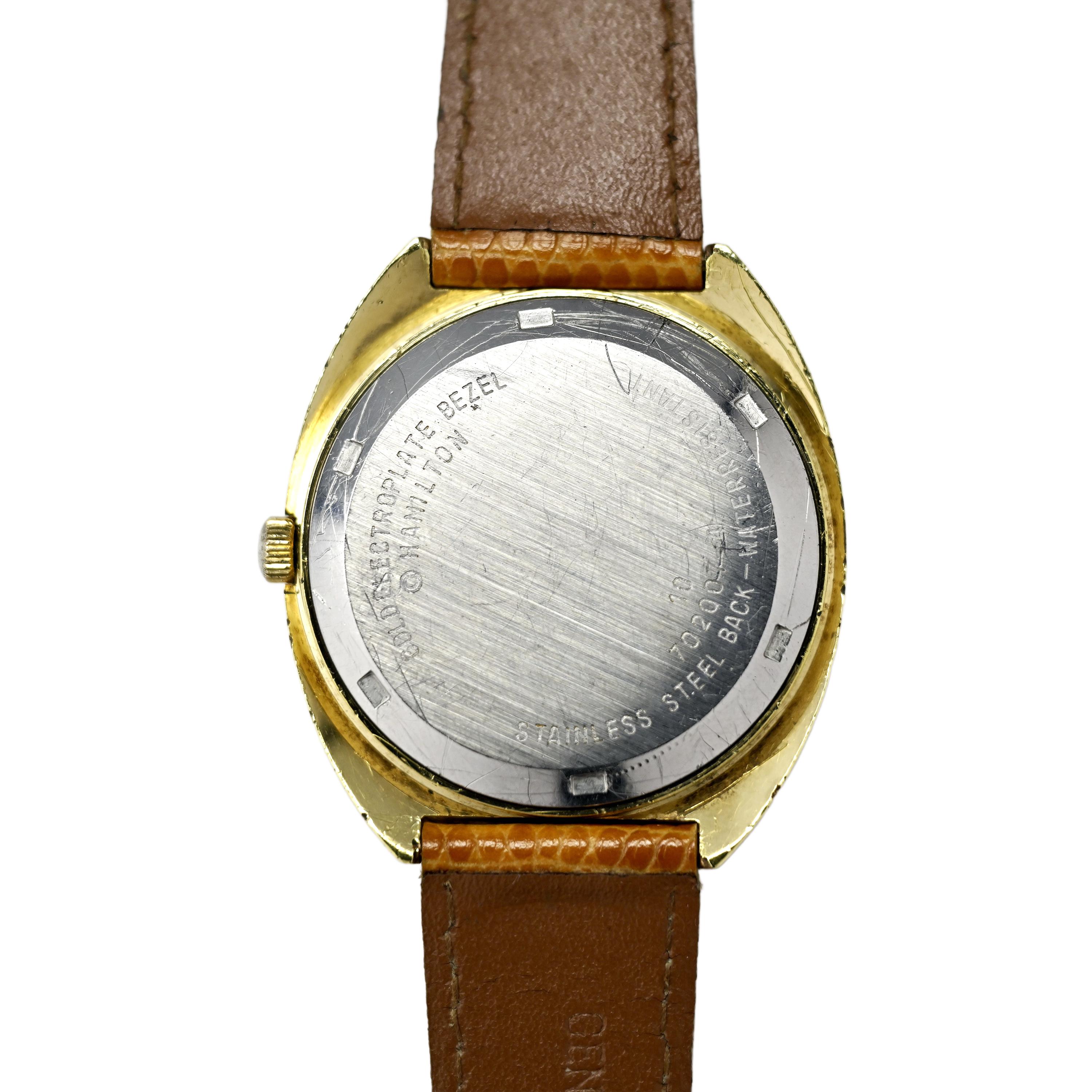 Hamilton Electronic 14k Gold Electroplated 38mm Watch Hamilton Electronic 14k Gold Electroplated 38mm Watch