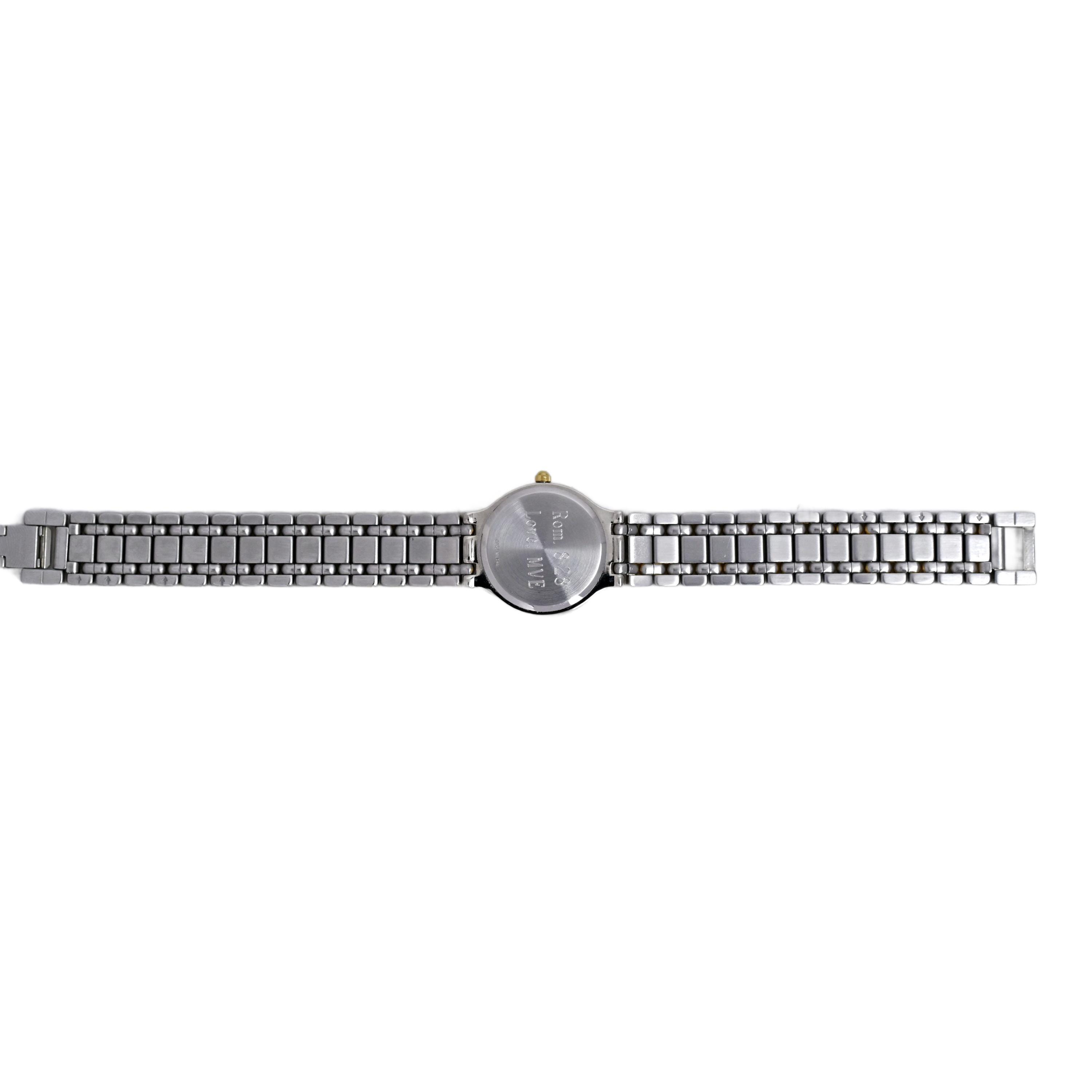 Wittnauer Ladies Gold Plated Vintage Swiss Date Watch Silver 