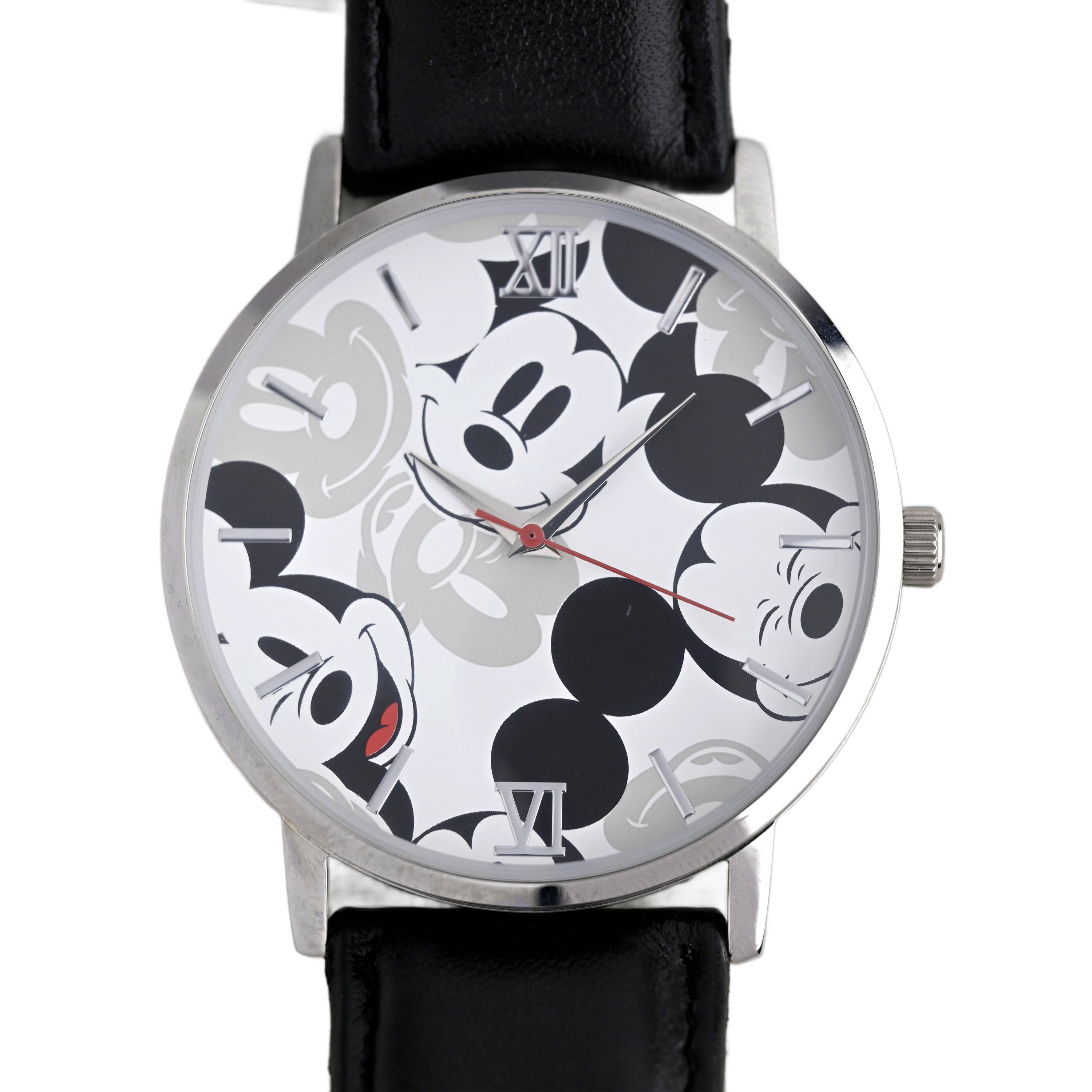 Disney Stainless Steel and Black Leather Watch The Disney Store Limited Cast Members Watch Vintage  main image 2