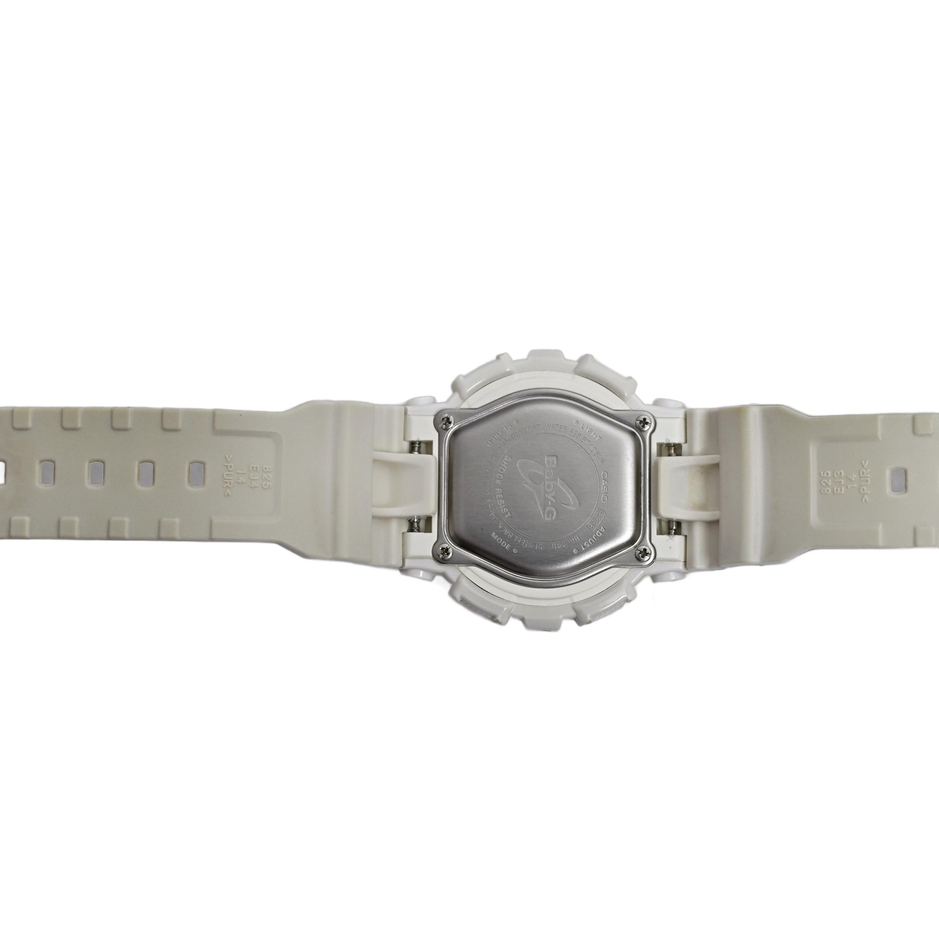 baby−G Baby G White Casio Ladies Watches BA1107A3 Digital Resin