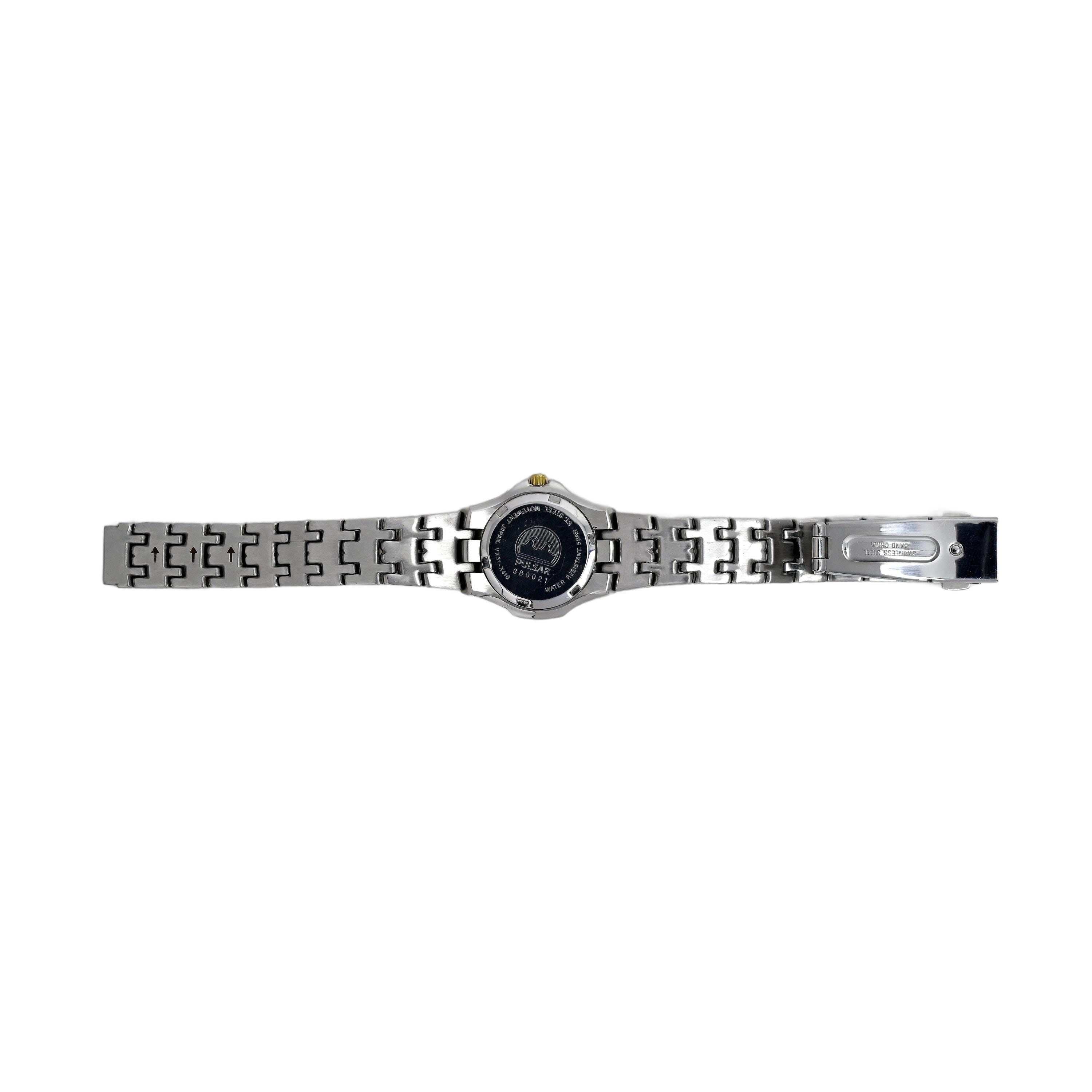Pulsar Ladies Diamond Bezel White Dial Wrist Watch 50m Water 