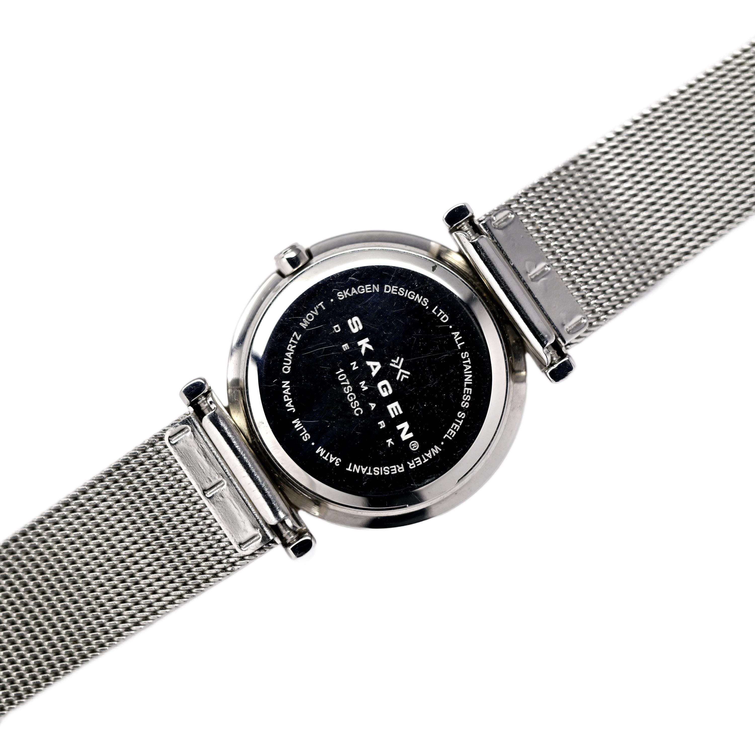 Skagen Classic Ladies Quartz 107SSSD Watch White Dial Etsy UK