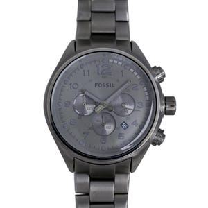 Fossil Chronograph Men's 47mm Grey Gunmetal Bracelet CH-2802 - Etsy