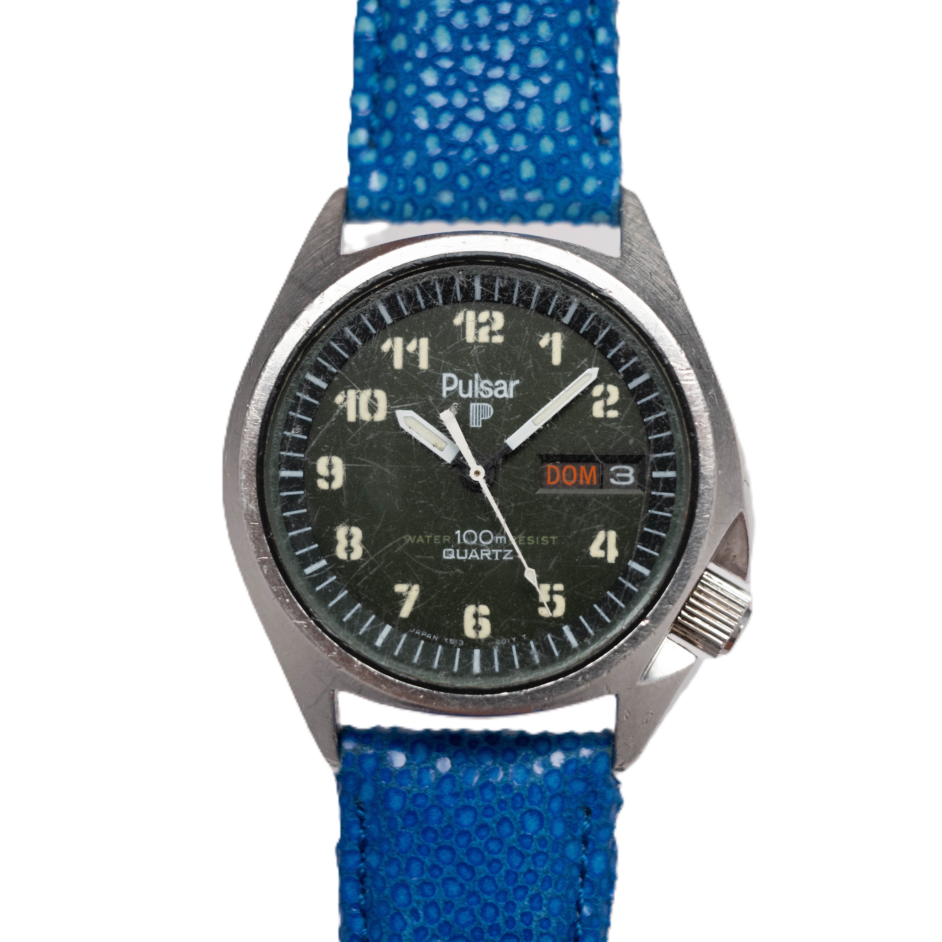 Pulsar by Seiko Quartz Diver 38mm 100m From 1978 (jersey Arabic
