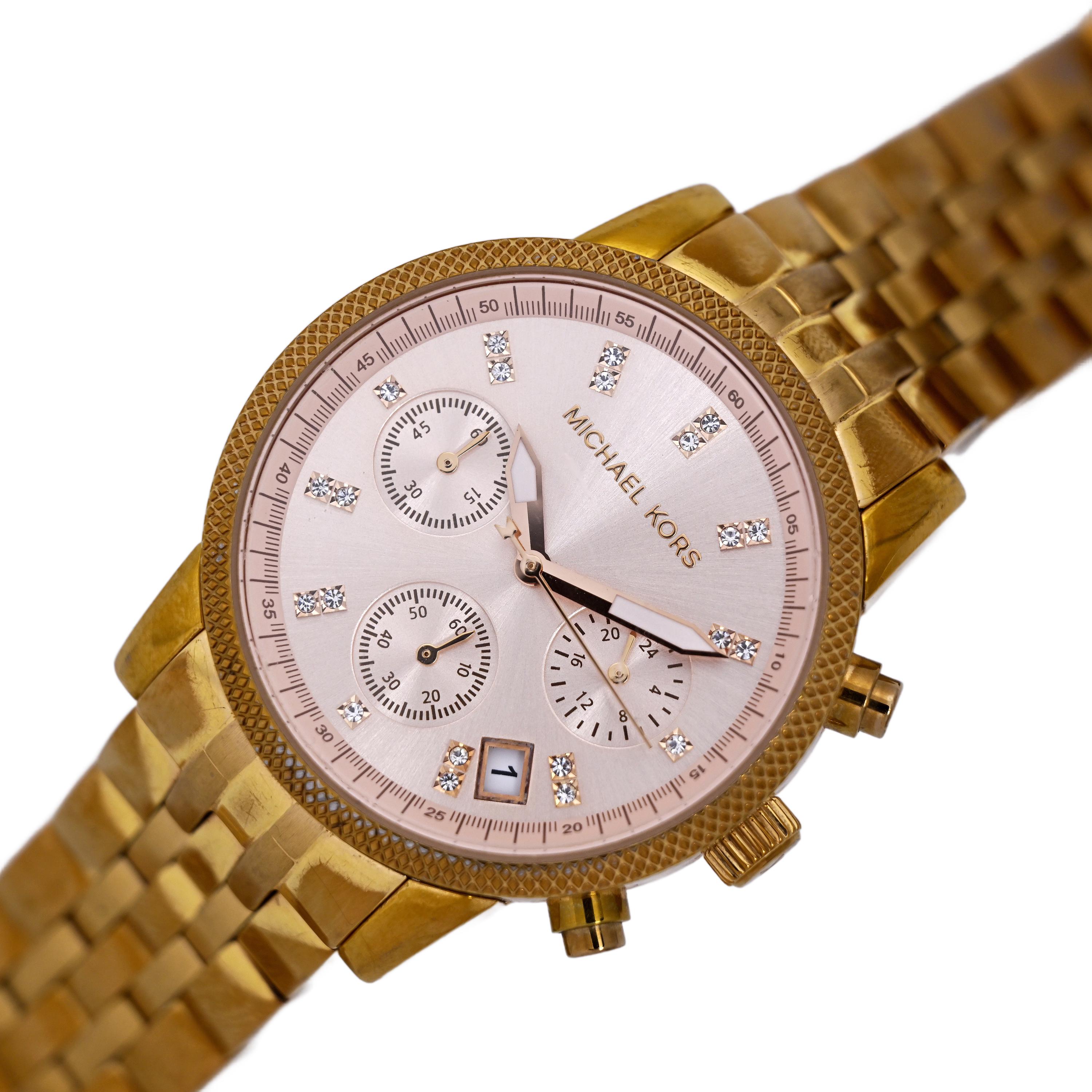 NEW MICHAEL KORS BRIDGETTE ROSE GOLD TONE,CRYSTAL,BRACELET