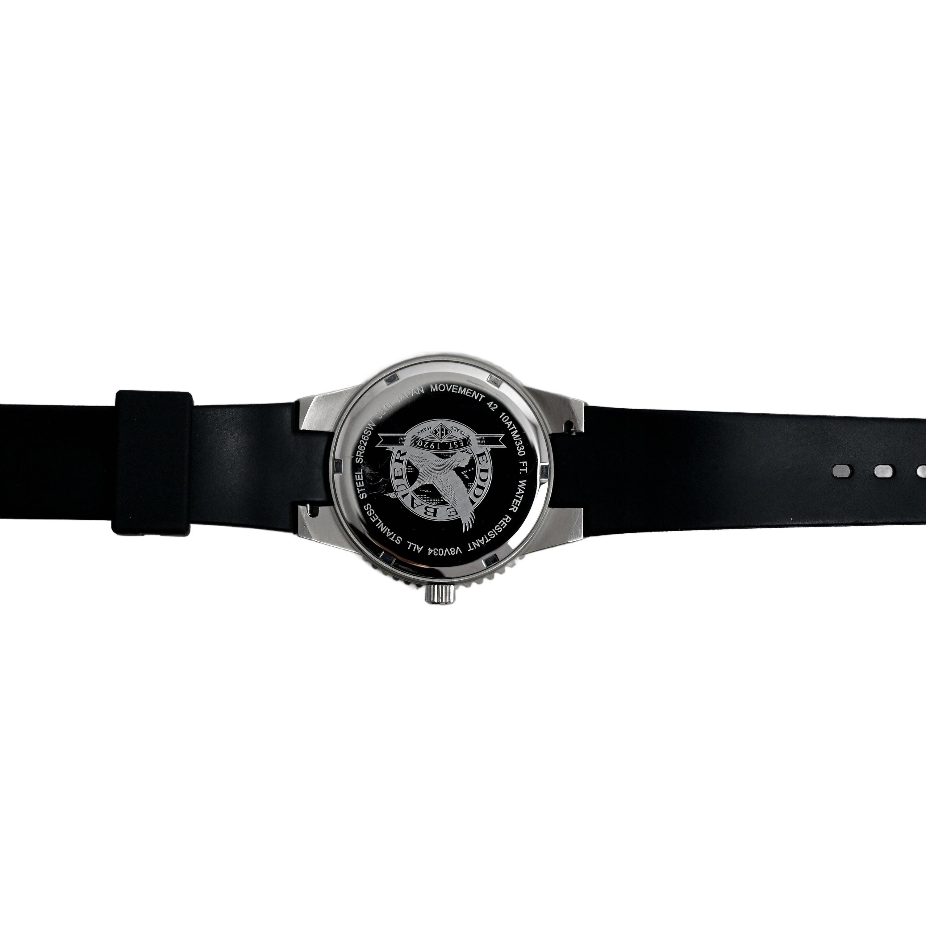 Eddie Bauer Surf Sport Watch Black Dial Rubber Strap 330FT Water Resistant Eddie Bauer 50 m (5 ATM) Water Resistance Wristwatches for  main image 3