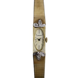 Longines 10k Gold Plated Diamond Cocktail Ladies 1960s Vintage Dress Watch