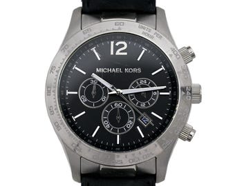 Michael Kors Black Stainless Steel Chronograph Watch MK5163 