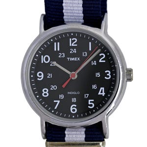 Timex Weekender Black Dial NATO Strap Military Style Watch  display picture 1