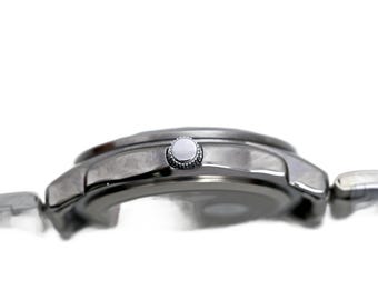 Reloj de pulsera Jones New York para hombre con esfera negra y