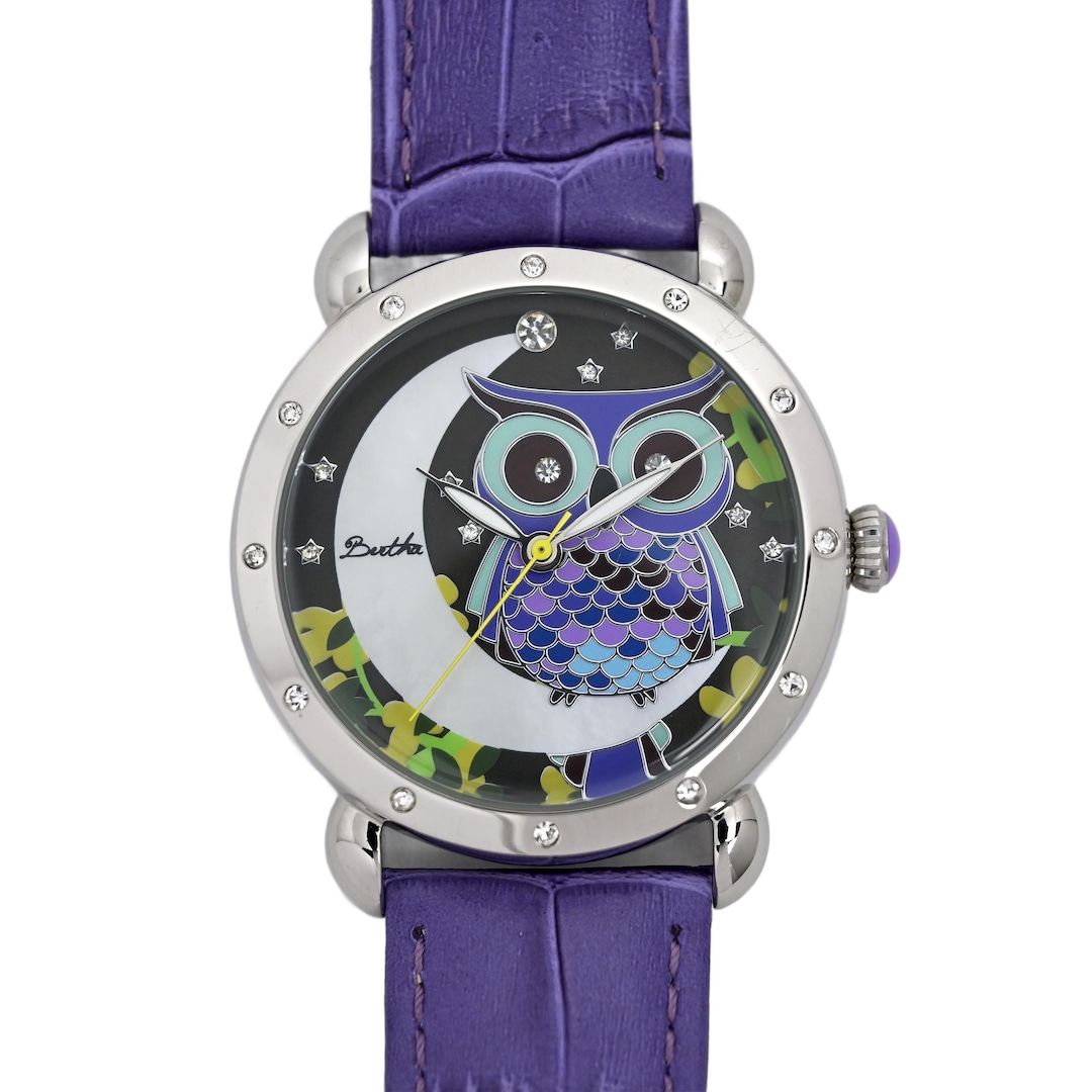 Bertha Ashley MOP Ladies Owl Watch 38mm - Etsy display picture 2